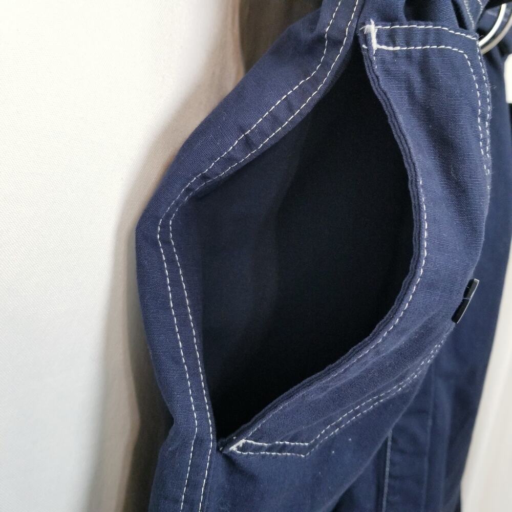 NWT's-Free Assembly Womens Belted Utility Midi Button Down Drs Cap Sleeves Sz M - Picture 8 of 14